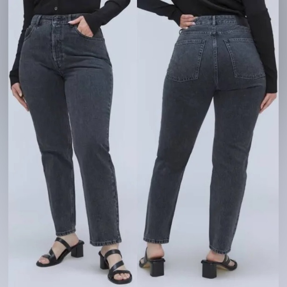 NWT Everlane The Curvy '90s Cheeky Jean Washed Black Sz 29 Ankle